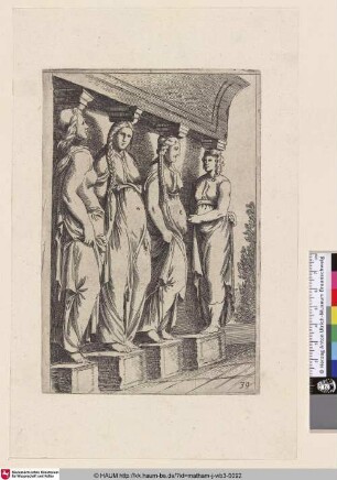 [Vier Karyatiden; Four caryatids]