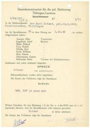 Bitzer, Karl