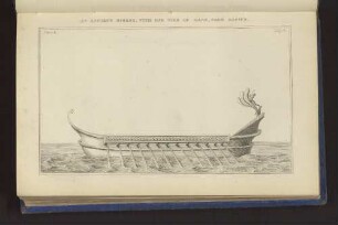 AN ANCIENT BIREME, WITH ONE TIER OF OARS; FROM BAFIUS. Plate 4. Page 6.