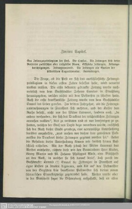 Zweites Capitel