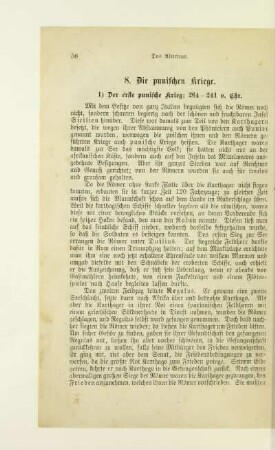 8. Die punischen Kriege