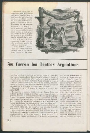 Así fueron los Teatros Argentinos