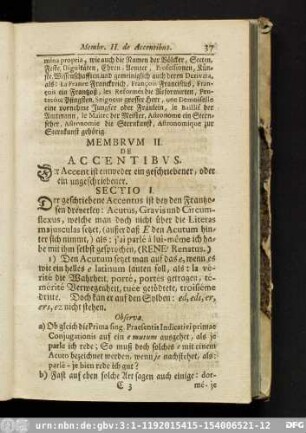 Membrum II. De Accentibus.