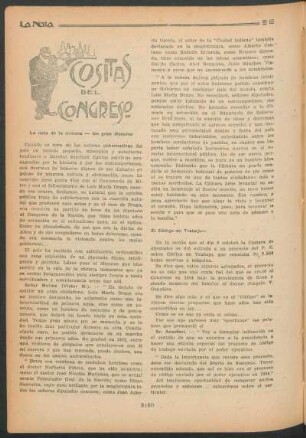 Cositas del congreso