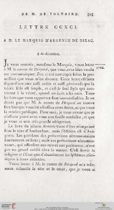 (Lettre CCXCI - CCC)
