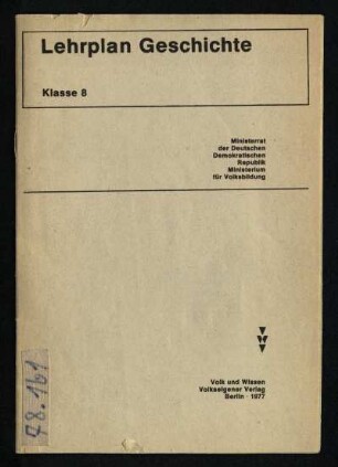 1977: Klasse 8