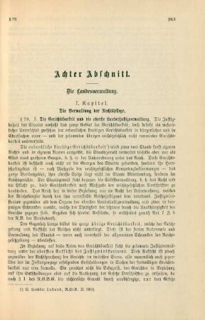 Achter Abschnitt. Die Landesverwaltung