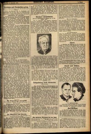 Zweite Ausgabe vom Dienstag, den 15. November 1927.