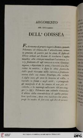 Argomento del XVII libro dell'Odissea