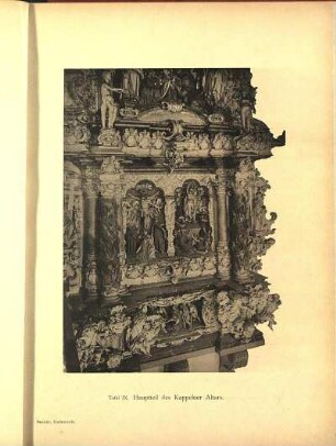 Tafel IX. Hauptteil des Kappelner Altars.