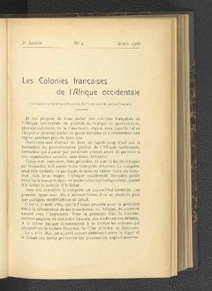 No 4, Avril 1906