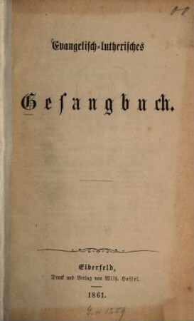 Evangelisch-lutherisches Gesangbuch