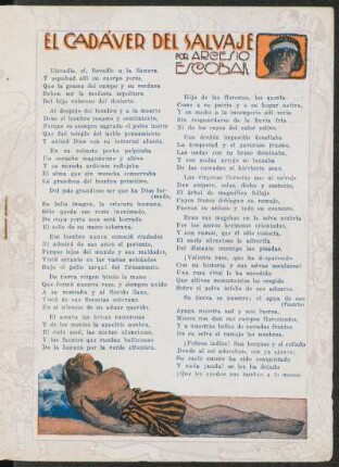 El cadáver del salvaje