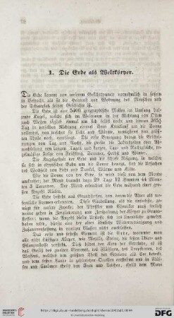 1. Die Erde als Weltkörper