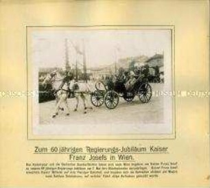Wilhelm II. besucht Kaiser Franz Joseph anlässlich des 60jährigen Regierungsjubiläums