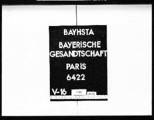 Die Übersendung der französischen Gesetze über den Buchhandel