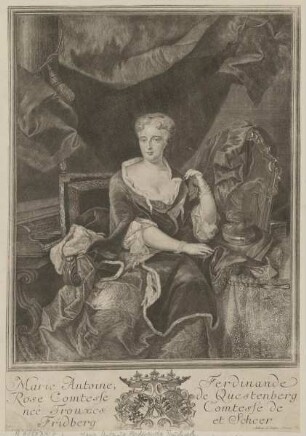 Bildnis der Marie Antoine Ferdinande Rose de Questenberg de Fridberg et Scheer