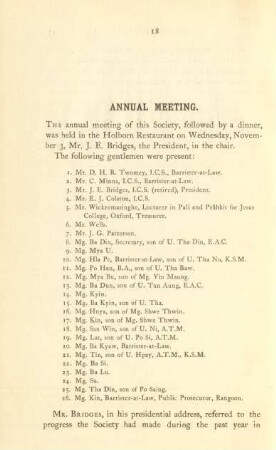 Annual meeting