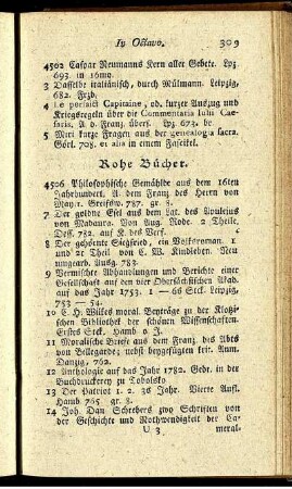 Rohe Bücher.