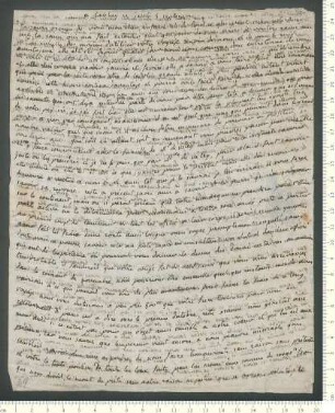 Brief von Marie-Anne Chamisso  an Adelbert von Chamisso
