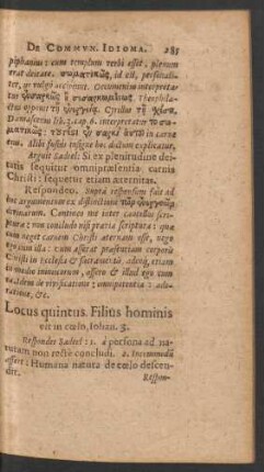 Locus quintus.