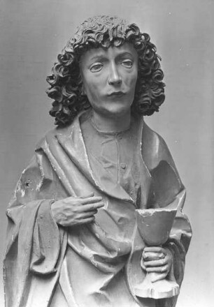 Johannes der Evangelist vom Schrein eines Flügelaltars
