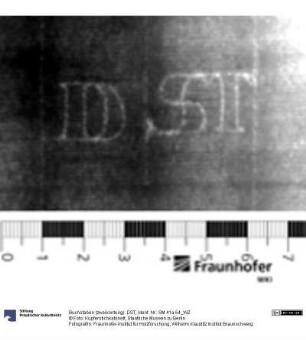 Buchstaben (zweikonturig): DST