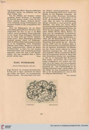 39: Karl Woermann : zum 80. Geburtstag am 4. Juli 1924