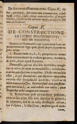 27-37, Caput V. - VI.