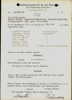 Weber, Franz