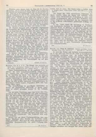 85 [Rezension] Barnes, William Emery, The psalms with introduction and notes