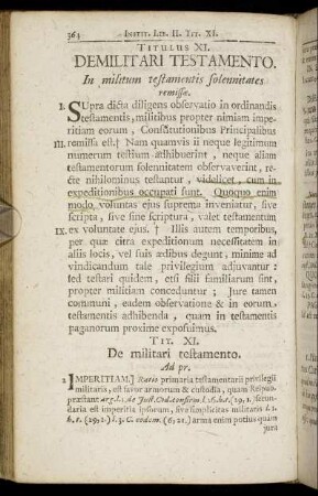 Titulus XI. - XV.