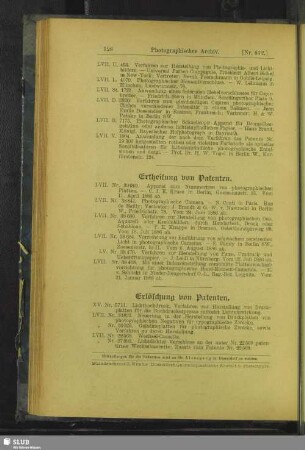 Erlöschung von Patenten