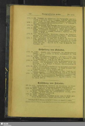 Erlöschung von Patenten