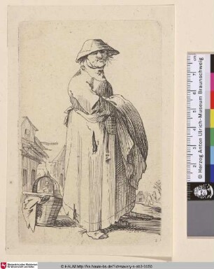 [Frau nach links gewandt; Standing woman turned to left]