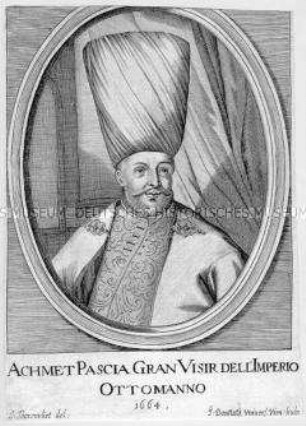 Porträt des Großwesirs Ahmed Pascha