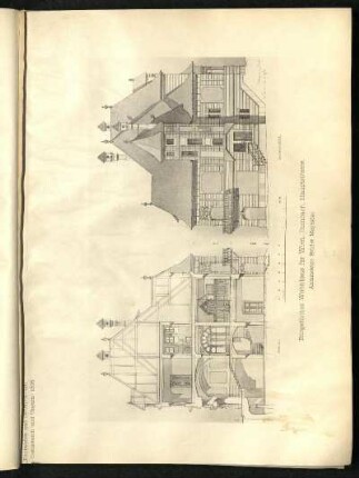 Bürgerliches Wohnhaus für Wien, Dornbach, Hauptstrasse. Architekten: Brüder Mayreder.