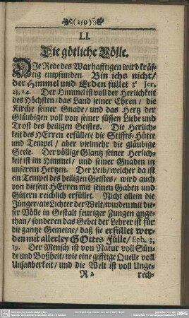 LI. Die götliche Völle