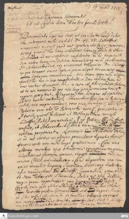 Brief von August Hermann Francke an [Unbekannt].