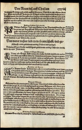 Von warer rechter lieb/ trew/ freuntschafft/ und gesellschaft/ etlich gedächtnis wirdig Histori/ und exempel.
