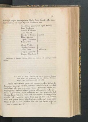 65. [Sten Sture till rådet i Danzig, om en skeppares klagan, dat. Stockholm d, 25 Oct. 1482.]