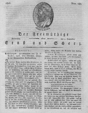 Nro. 182, Donnerstag den 11. September 1806