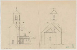 Fischer, Theodor; Neuötting; Ev. Kirche - Querschnitte
