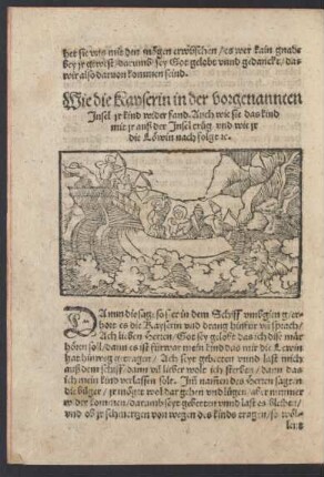 Wie die Kayserin in der vorgenannten Insel ir kind wider fand ...