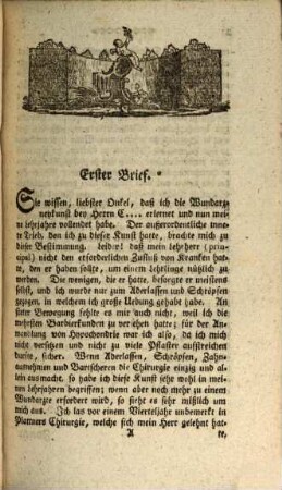 Chirurgische Briefe von den Binden oder Bandagen : für angehende Wundärzte