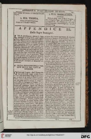 Appendice III