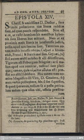 Epistola XIV