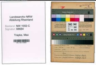 Entnazifizierung Max Trapke, geb. 19.01.1896 (Techniker)