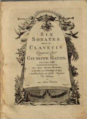 Six sonates pour le clavecin : oeuvre XIII