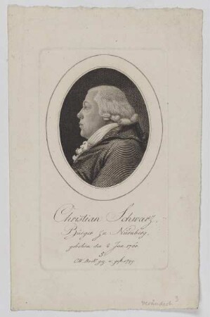 Bildnis des Christian Schwarz